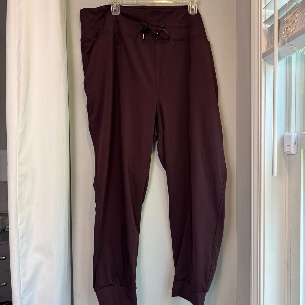 Old Navy Active Powersoft Joggers Women's 3X Maroon High Rise Drawstring